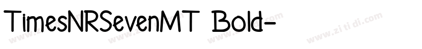 TimesNRSevenMT Bold字体转换